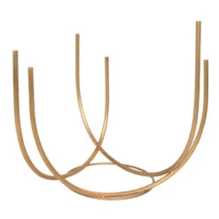 Tube Iron Vase - Gold