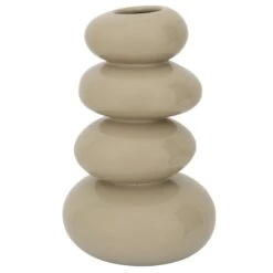 Ceramic Vase - Pebble Spray Brown