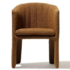 Milano Dining Chair 25 Milano Dining Chair -Trit Houses Shop UNS C02 1 003 Orange Boucle 01