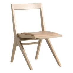 Tahi Dining Chair 8 Tahi Dining Chair -Trit Houses Shop UNS C02 1 008 White Ash Sahara Tan Leather 02