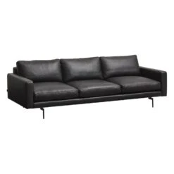 Edge V1 3 Seater Sofa -Trit Houses Shop WEN A01 1 003 Faith Black Leather 01