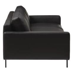 Edge V1 3 Seater Sofa -Trit Houses Shop WEN A01 1 003 Faith Black Leather 03