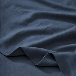 Ravello French Flax Linen Flat Sheet 16 Ravello French Flax Linen Flat Sheet -Trit Houses Shop Weave Ravello bedding Denim flat sheet web