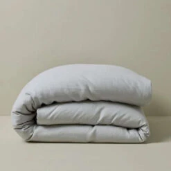 Ravello French Flax Linen Quilt Cover 18 Ravello French Flax Linen Quilt Cover -Trit Houses Shop Weave Ravello bedding quilt cover silver web