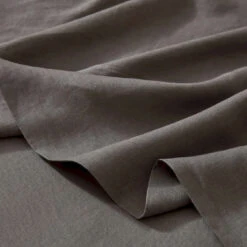 Ravello French Flax Linen Flat Sheet 15 Ravello French Flax Linen Flat Sheet -Trit Houses Shop Weave ravello bedding charcoal flat sheet web