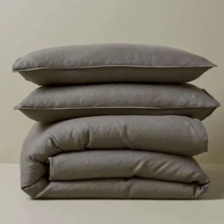 Ravello French Flax Linen Pillowcase - Set Of 2 28 Ravello French Flax Linen Pillowcase - Set Of 2 -Trit Houses Shop Weave ravello bedding charocal quilt set web