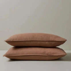 Ravello French Flax Linen Pillowcase - Set Of 2 39 Ravello French Flax Linen Pillowcase - Set Of 2 -Trit Houses Shop Weave ravello bedding standard pillows biscuit web