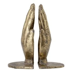 Bloomingville Brass Metal Bookend - Set Of 2