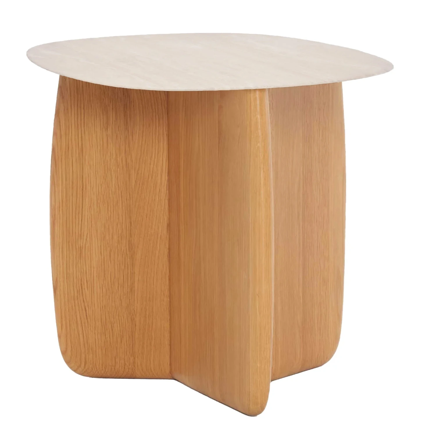 Eden Travertine Side Table 1 Eden Travertine Side Table