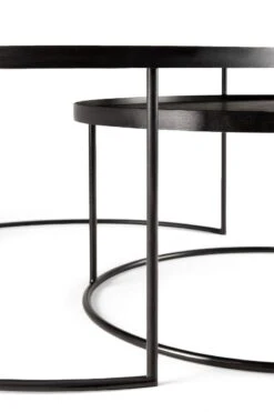 Ethnicraft Round Tray Coffee Table - Set Of 2 -Trit Houses Shop eth b02 1 038 large extra large 04