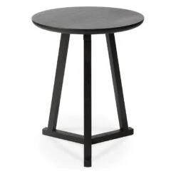 Ethnicraft Oak Tripod Side Table - Black