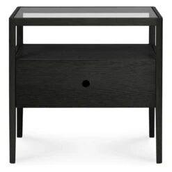 Ethnicraft Oak Spindle Bedside Table 15 Ethnicraft Oak Spindle Bedside Table -Trit Houses Shop eth b04 1 014 black oak 01 1 b0e08d4b 0d78 4c82 a6e4 cca88cada886