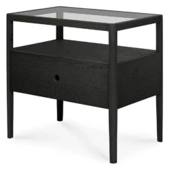 Ethnicraft Oak Spindle Bedside Table 16 Ethnicraft Oak Spindle Bedside Table -Trit Houses Shop eth b04 1 014 black oak 02 6e0fe792 5432 4814 bfbf 7475bfbc3936