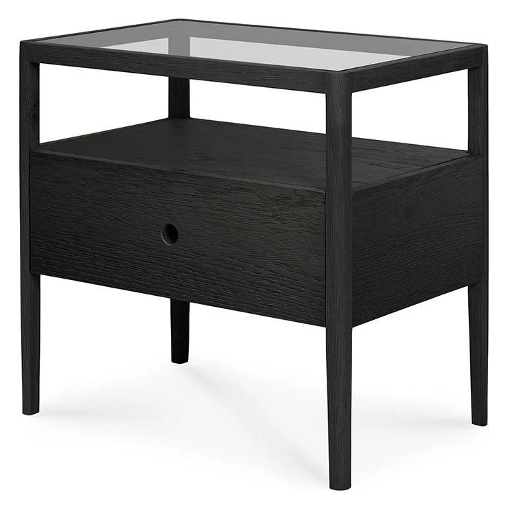 Ethnicraft Oak Spindle Bedside Table 5 Ethnicraft Oak Spindle Bedside Table - Image 5