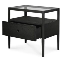 Ethnicraft Oak Spindle Bedside Table 17 Ethnicraft Oak Spindle Bedside Table -Trit Houses Shop eth b04 1 014 black oak 03 e2d934c5 5067 4ff1 9268 450491f38512