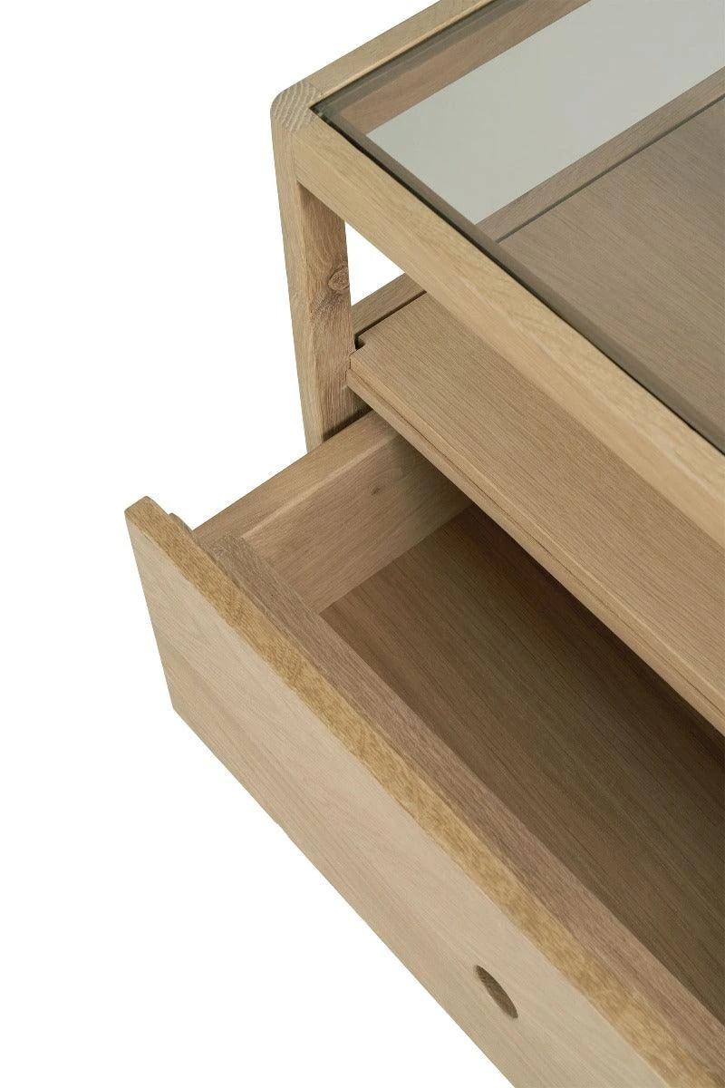 Ethnicraft Oak Spindle Bedside Table 9 Ethnicraft Oak Spindle Bedside Table - Image 9