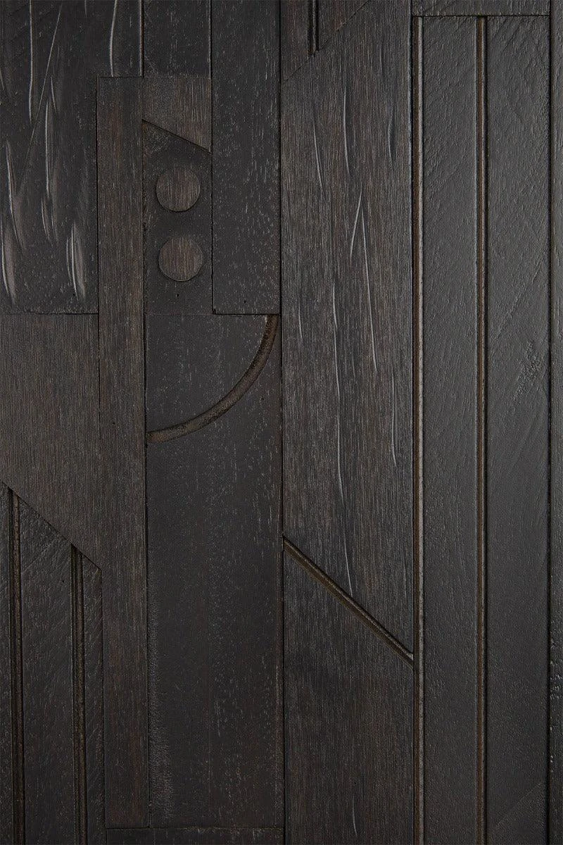 Ethnicraft Teak Mosaic 3 Door Sideboard 4 Ethnicraft Teak Mosaic 3 Door Sideboard - Image 4