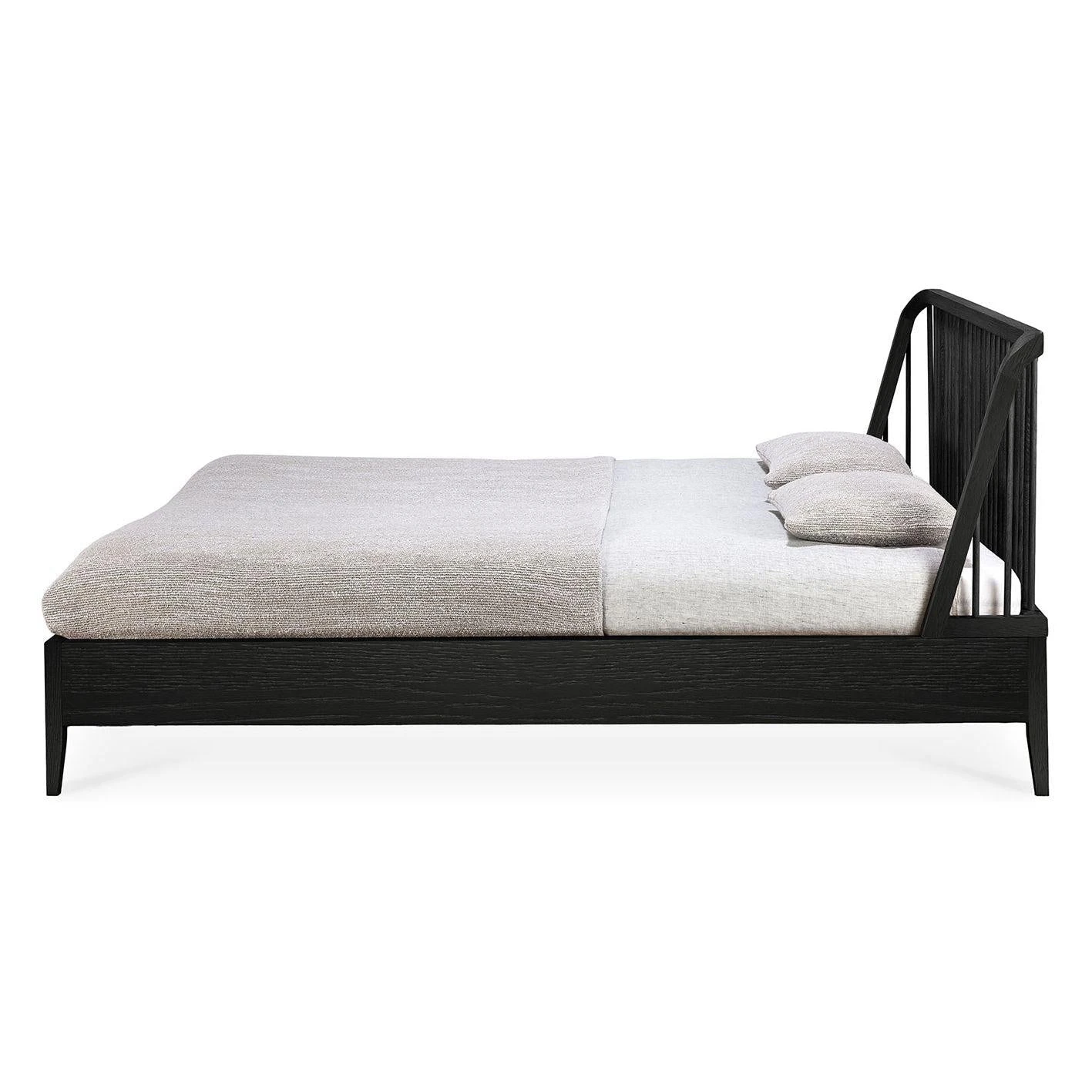 Ethnicraft Oak Spindle Queen Bed 3 Ethnicraft Oak Spindle Queen Bed - Image 3