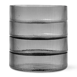 Ferm LIVING Ripple Serving Bowls - Set Of 4 -Trit Houses Shop fermLIVING RippleServingBowls Smoked 1104266336 pack 2