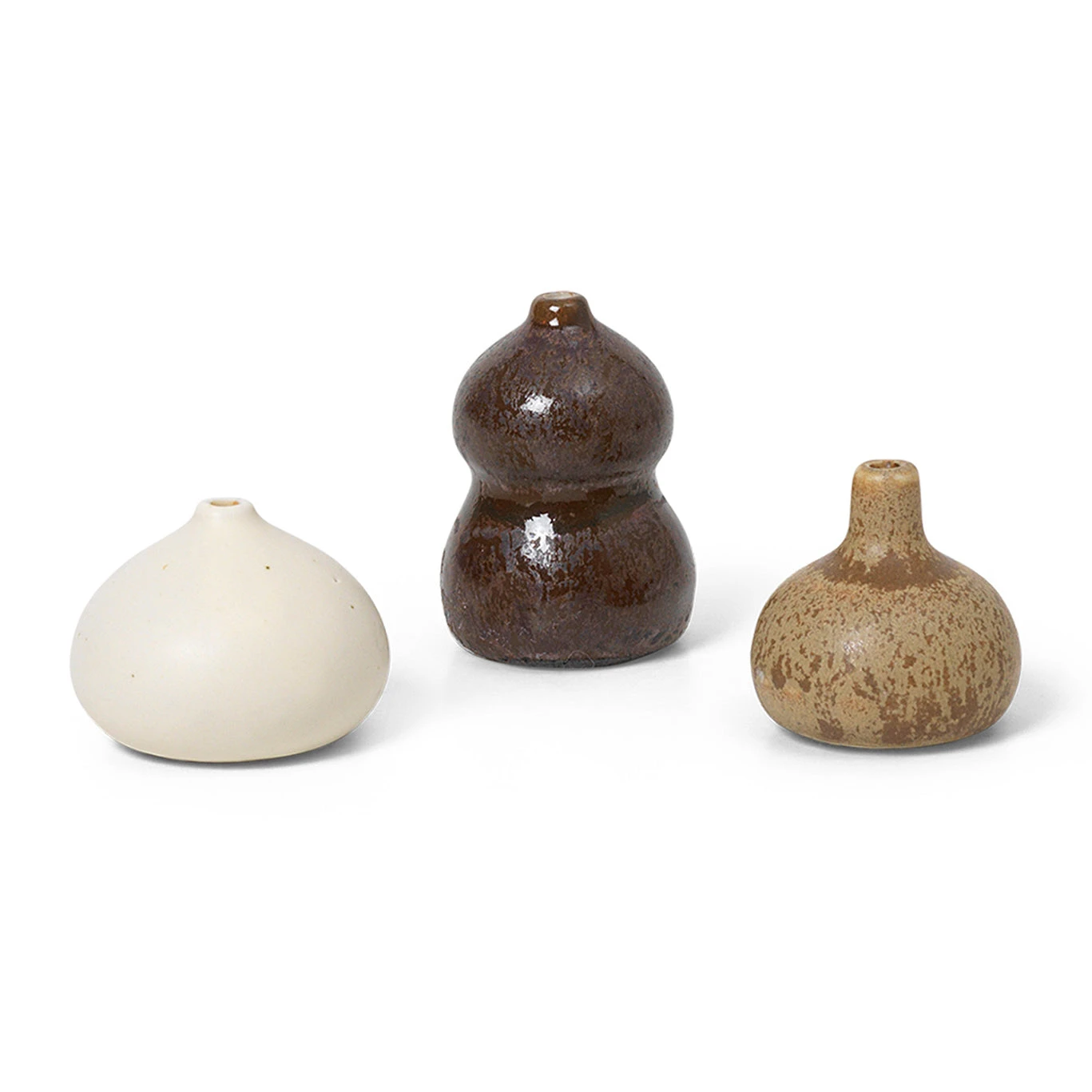 Ferm LIVING Komo Mini Vases - Multi - Set Of 3 1 Ferm LIVING Komo Mini Vases - Multi - Set Of 3