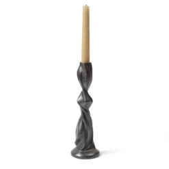 Ferm LIVING Gale Candle Holder 10 Ferm LIVING Gale Candle Holder -Trit Houses Shop fermLIVING SS24 GaleCandleHolder H25 BlackenedAluminium 1104268694 2
