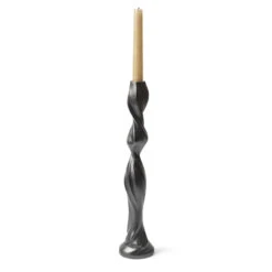Ferm LIVING Gale Candle Holder 11 Ferm LIVING Gale Candle Holder -Trit Houses Shop fermLIVING SS24 GaleCandleHolder H38 BlackenedAluminium 1104268695 2