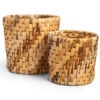DBodhi Semeru Round Basket Two Tone - Set Of 2
