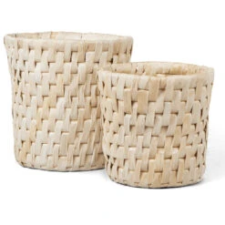DBodhi Semeru Round Basket - Set Of 2