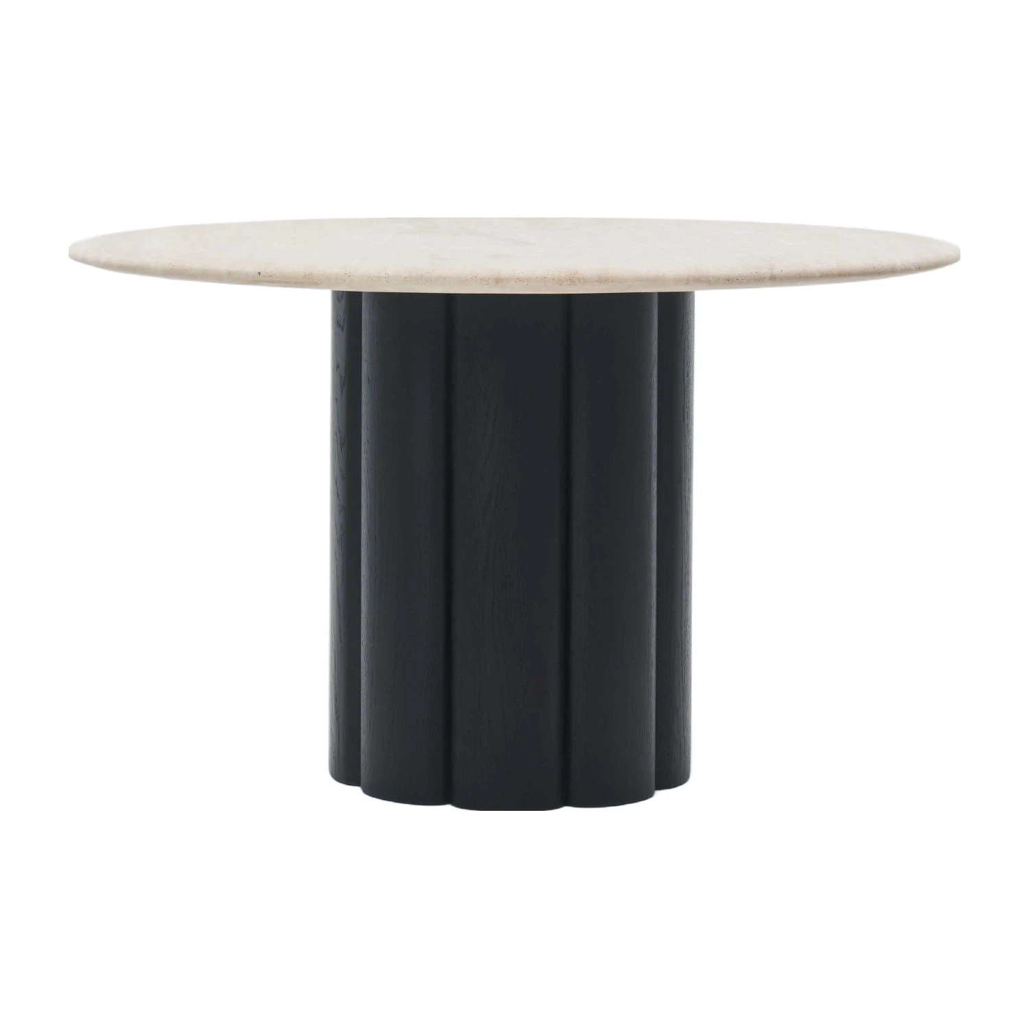 Kora Travertine Round Dining Table 4 Kora Travertine Round Dining Table - Image 4