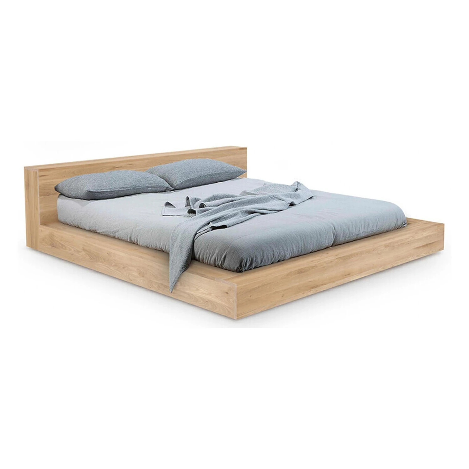 Ethnicraft Oak Madra Queen Bed 1 Ethnicraft Oak Madra Queen Bed