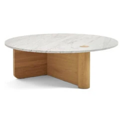 Pivot Round Marble Coffee Table
