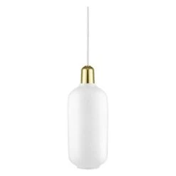 Normann Copenhagen Amp Pendant Lamp 22 Normann Copenhagen Amp Pendant Lamp -Trit Houses Shop noc f03 0 001 white brass large a2fb3e73 db8f 4334 bef6 5791e9554961