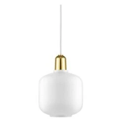 Normann Copenhagen Amp Pendant Lamp 21 Normann Copenhagen Amp Pendant Lamp -Trit Houses Shop noc f03 0 001 white brass small 3139264c b8e0 4cca afc9 f3b7023da9d7