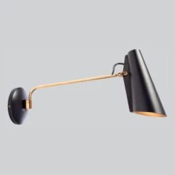Northern Birdy Wall Light -Trit Houses Shop nor f04 1 001 black brass long 5cb91927 8be7 48b1 8a0e b0ec1a2598dc
