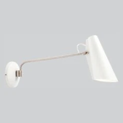 Northern Birdy Wall Light -Trit Houses Shop nor f04 1 001 white steel long be7249a4 0fc8 4188 a328 c0d4f66841db