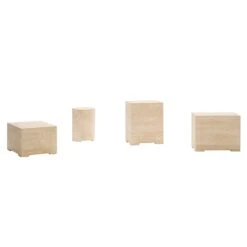 Situation Travertine Side Table -Trit Houses Shop situation tables travertine WH 1 1