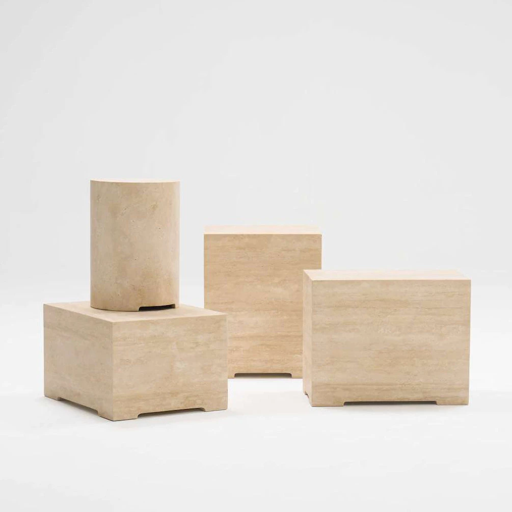 Situation Travertine Round Side Table 3 Situation Travertine Round Side Table - Image 3