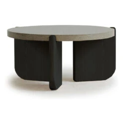 Native Terrazzo Tall Coffee Table - Small 16 Native Terrazzo Tall Coffee Table - Small -Trit Houses Shop ski b02 1 013 warm grey terrazzo black oak 01
