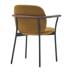 Solace Full Arm Chair 18 Solace Full Arm Chair -Trit Houses Shop solacechair fullarm walnut fleeceochre backangle web