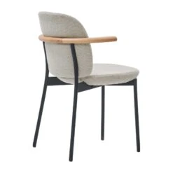 Solace Half Arm Chair -Trit Houses Shop solacechair halfarm lightoak albasandstone backangle web