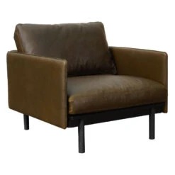 Pensive Leather Lounge Chair -Trit Houses Shop tri c01 1 026 hunter heritage 004 02