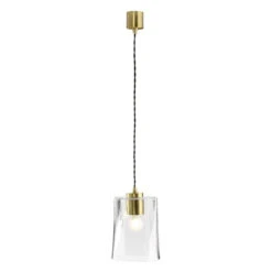 Salon Glass Pendant Lamp -Trit Houses Shop tri f03 1 031 old brass square round 03 23a49478 065f 476c 9767 99ab95df1992