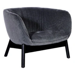 Vista Lounge Chair -Trit Houses Shop wen c01 1 008 double tweed charcoal jamie 6 black 2 main