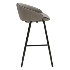 Folium Bar Stool With Leather Piping -Trit Houses Shop wen c04 1 003 pebble cuddle 04 05