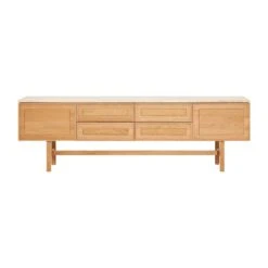 Yorke Travertine Low Sideboard